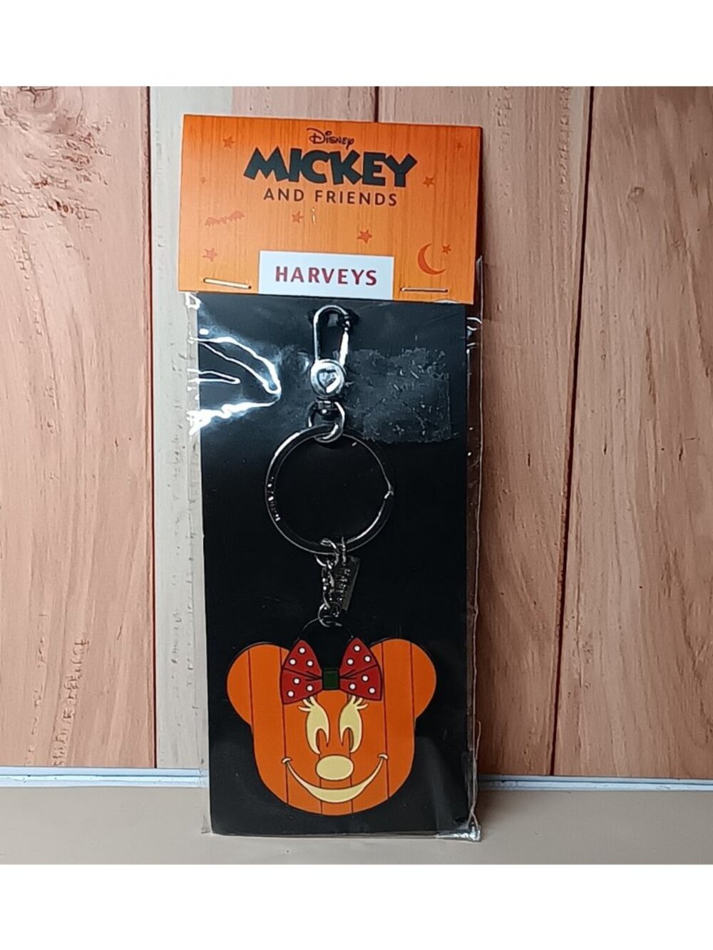 Disney Mickey and Friends Harvey Minnie Mouse Jack o Lantern Keychain Limited Ed